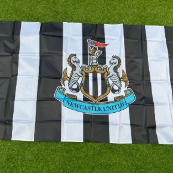 Newcastle United FC Firma Ufficiale Metallizzata Taglia 5 Calcio NUFC - Foto 11